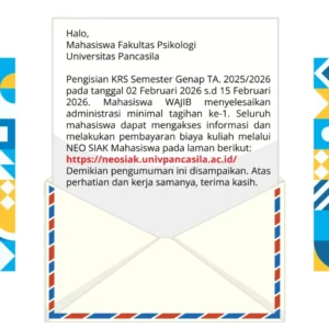 PENGUMUMAN KRS SEMESTER GENAP TA 2025/2026