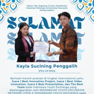 Mahasiswa Psikologi UP Kembali Mengharumkan Nama Bangsa!