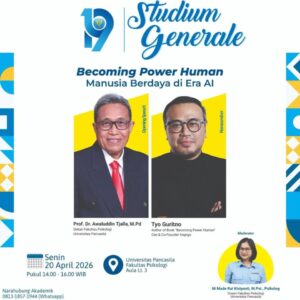 ✨ Studium Generale 19 ✨ “Becoming Power Human: Manusia Berdaya di Era AI”